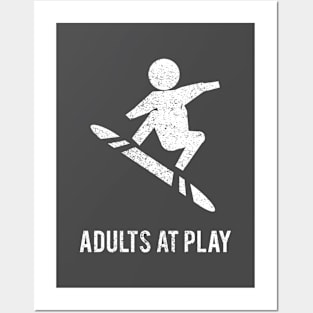 Snowboarding Adults at Play Posters and Art